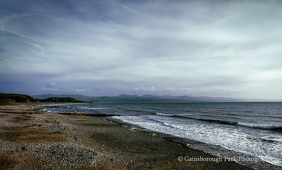 View towards Snowdonia from Criccieth