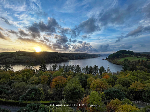 Sunset over Lake Vyrnwy